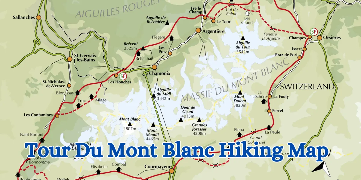 Tour Du Mont Blanc Hiking Map