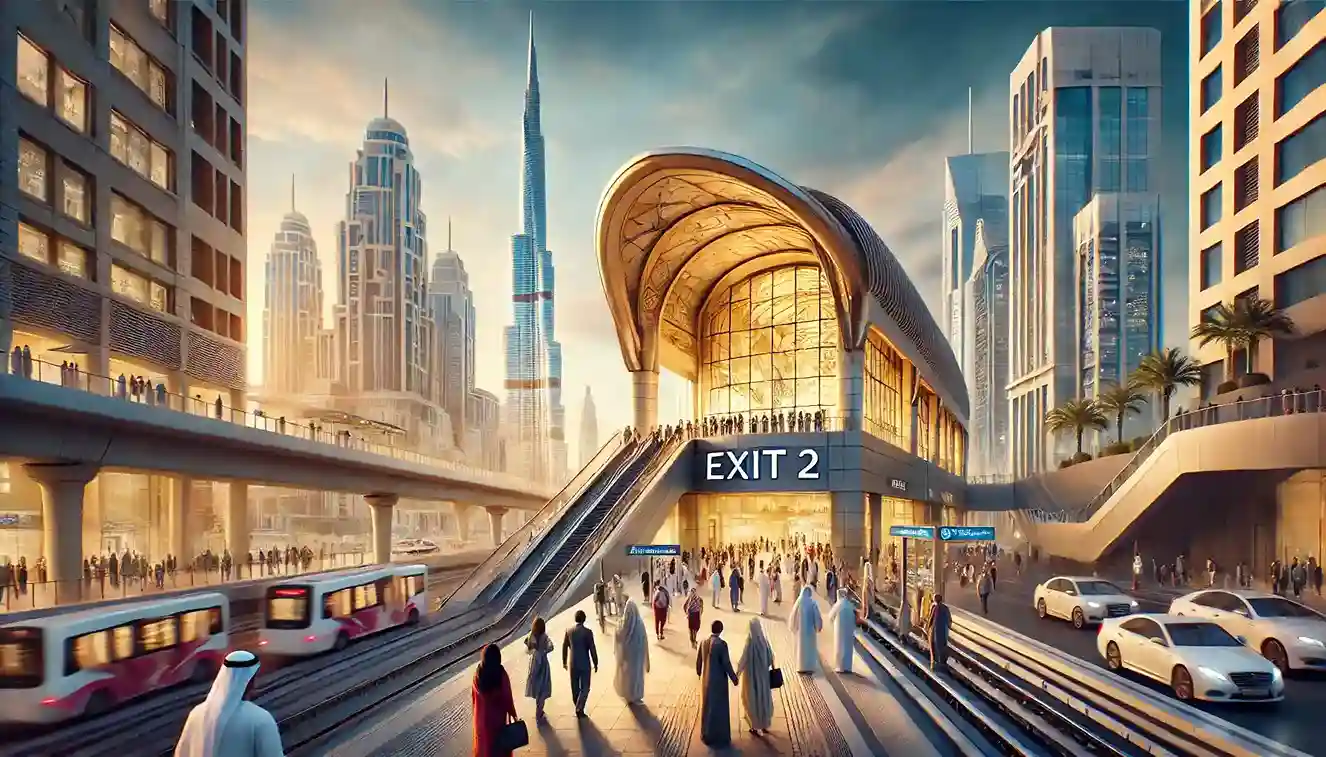 Dubai Mall Metro Station Exit 2