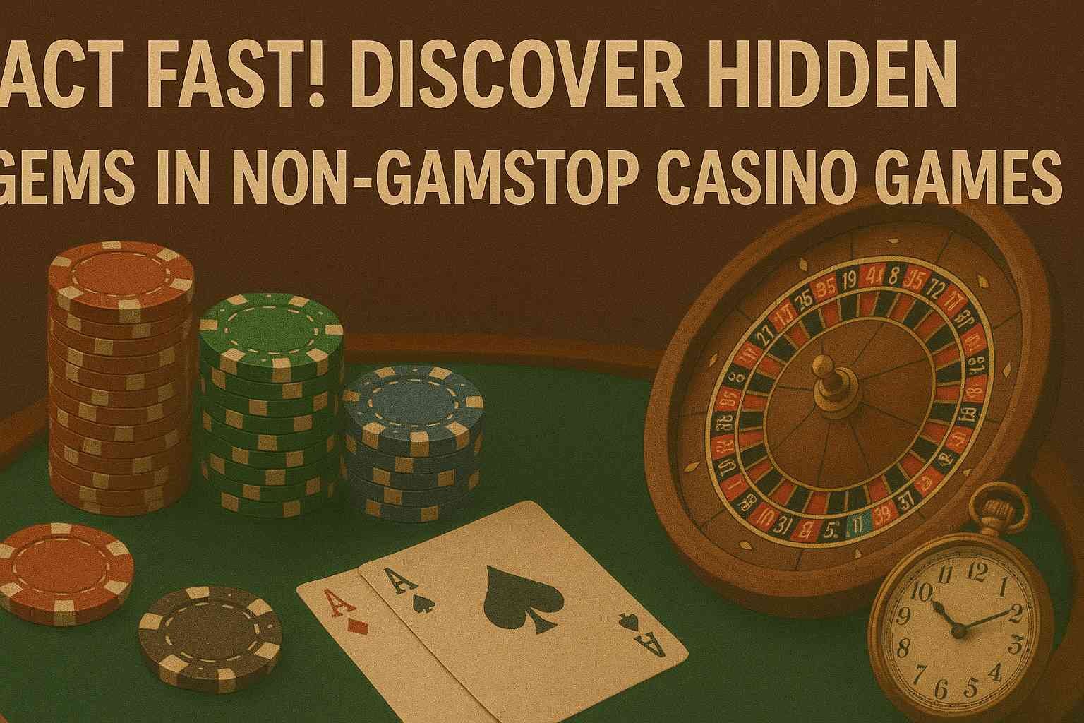 Act Fast! Discover Hidden Gems in Non-GamStop Casino Games!