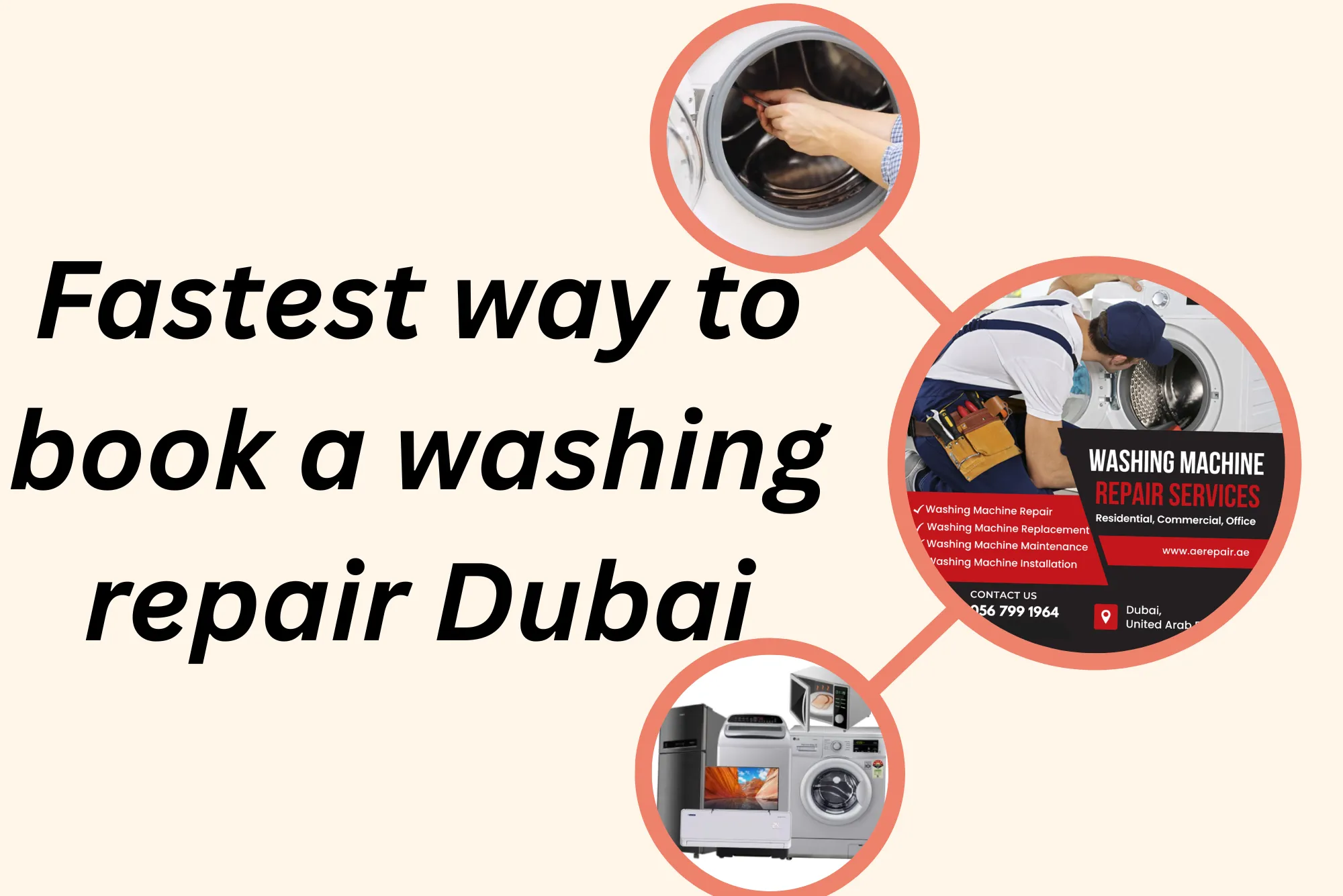 Fastest way to book a washing repair Dubai