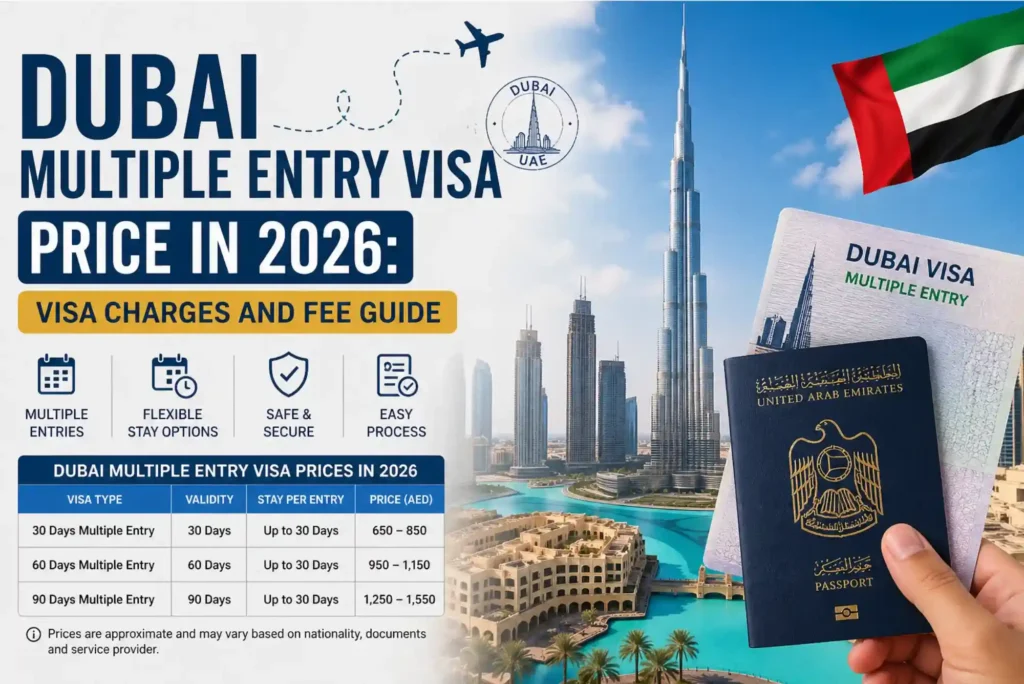 Dubai Multiple Entry Visa Price in 2026 Visa Charges and Fee Guide