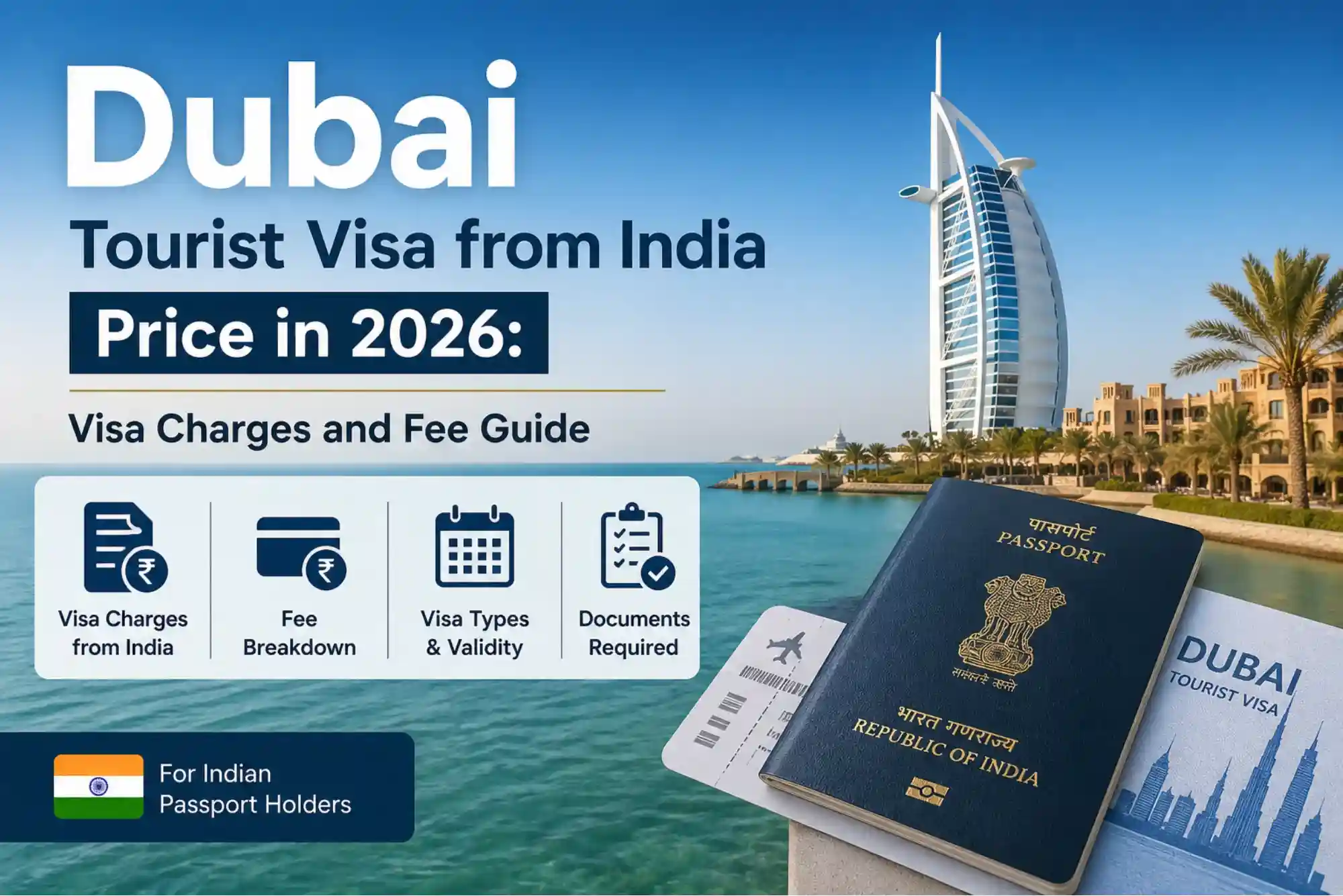 Dubai Tourist Visa from India Price in 2026: Visa Charges and Fee Guide