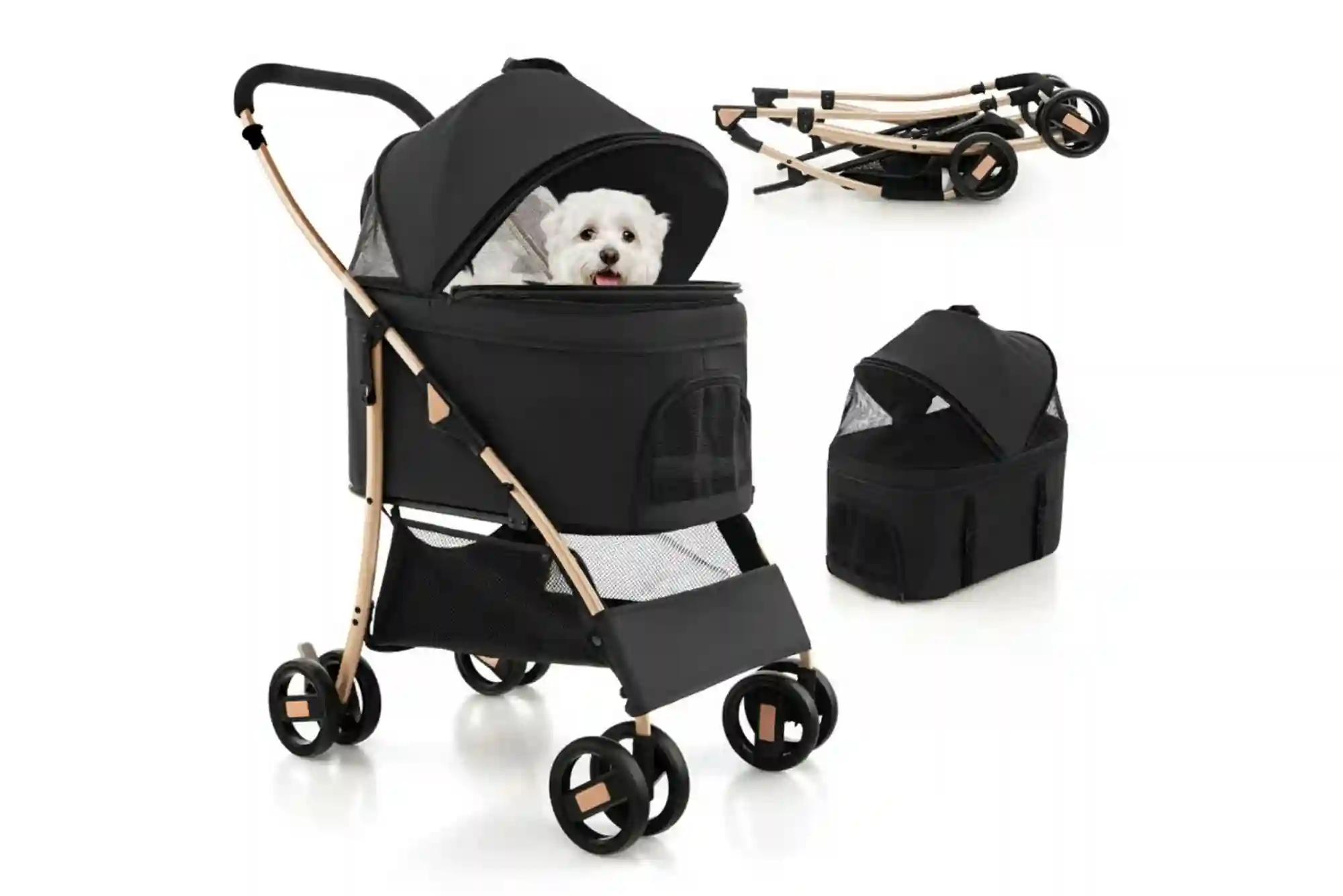 Best Pet Strollers for Small Dogs and Senior Pets for Travel & Urban Walks